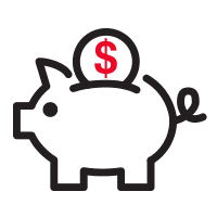 Save money illustration